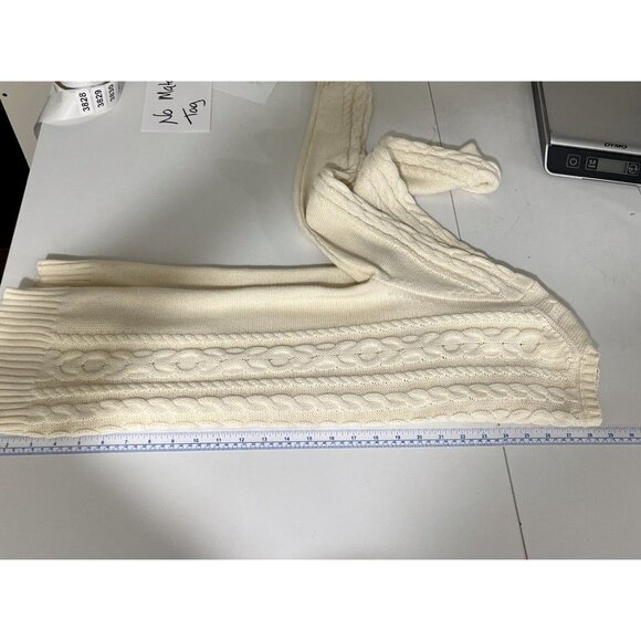 L.L. Bean Cream-Coloured Cable Knit Sweater Womens Size S - Picture 9 of 10